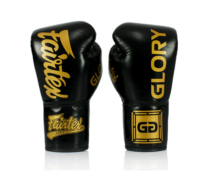 Fairtex Glory Lace Up MuayThai Boxing Gloves Kickboxing Leather Fight Glove 10oz 